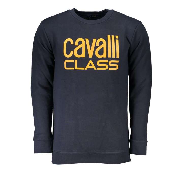 Priser på Cavalli Class Blue Cotton Sweater