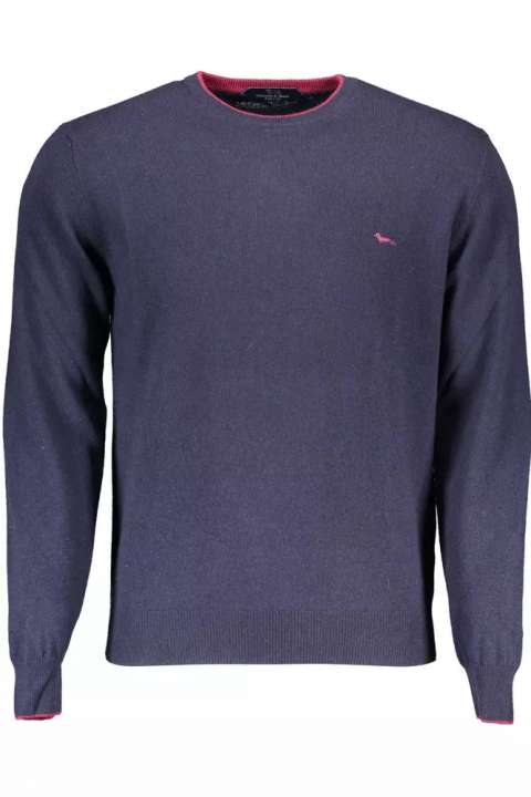 Priser på Harmont & Blaine Blue Wool Men Sweater