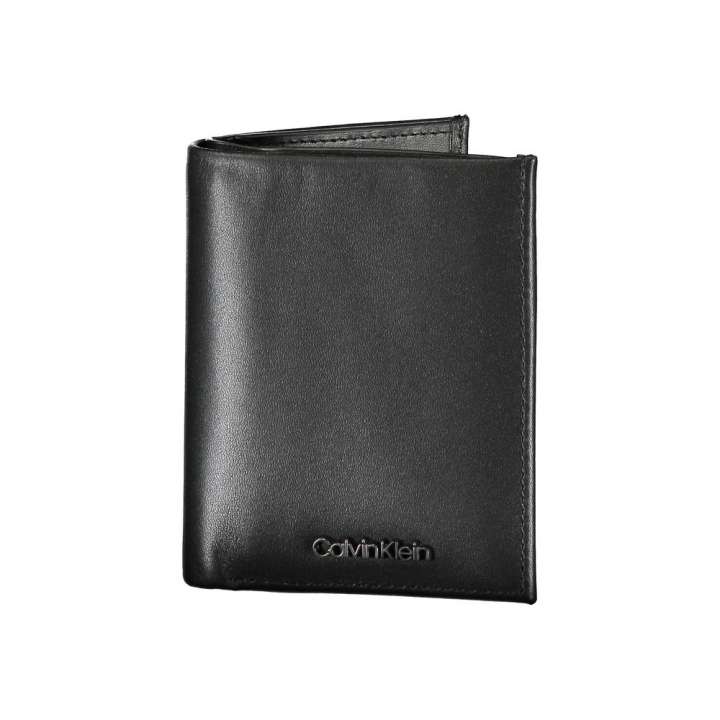 Priser på Calvin Klein Sleek Black Leather RFID Wallet