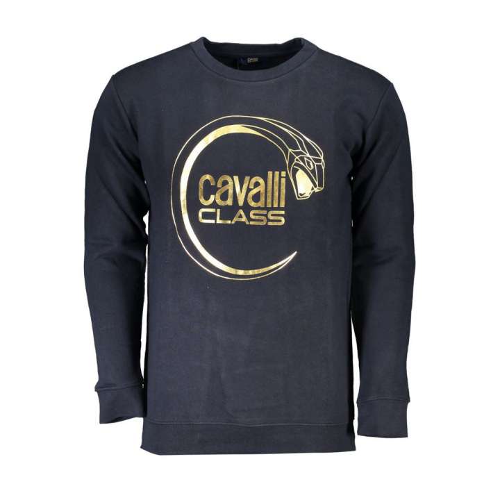 Priser på Cavalli Class Blue Cotton Sweater