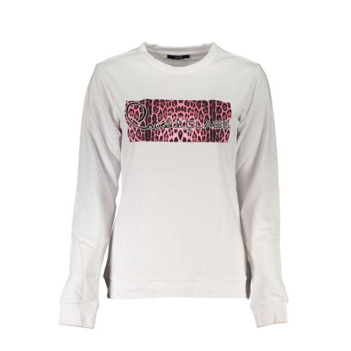 Priser på Cavalli Class White Cotton Sweater