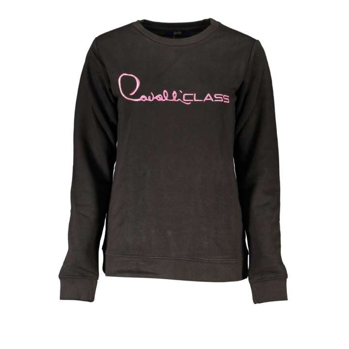 Priser på Cavalli Class Black Cotton Sweater