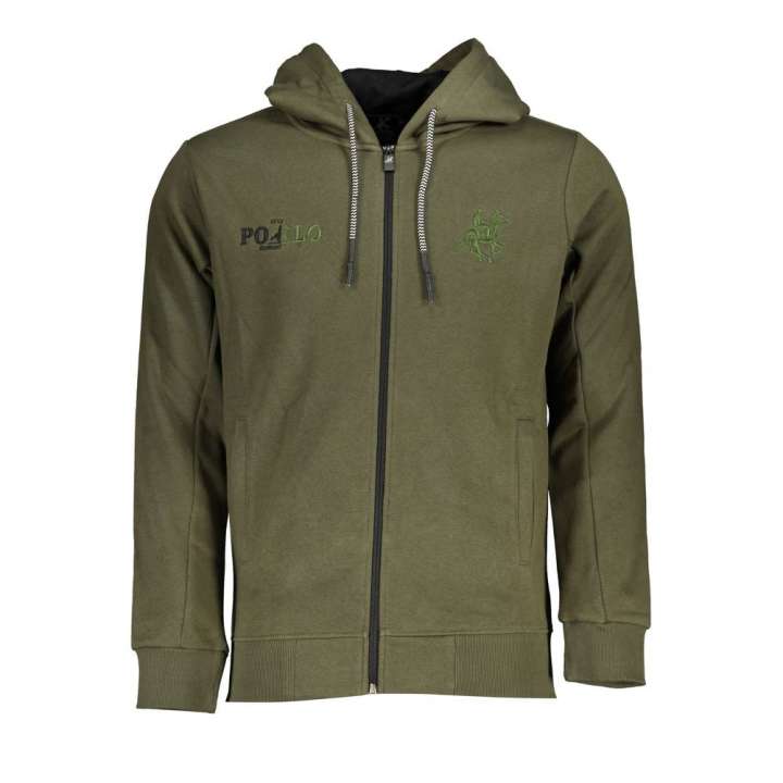 Priser på U.S. Grand Polo Elegant Green Hooded Long-Sleeve Sweatshirt