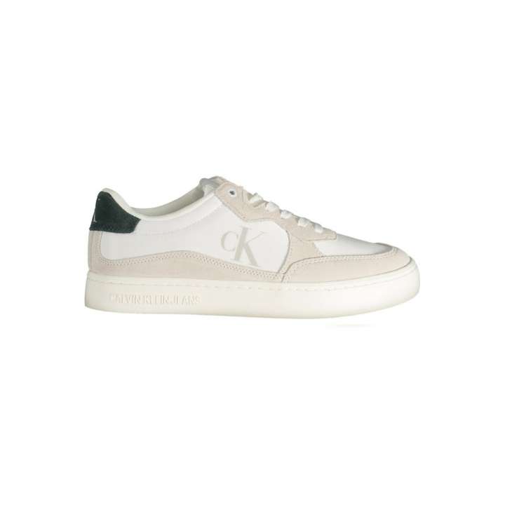 Priser på Calvin Klein White Leather Men Sneaker