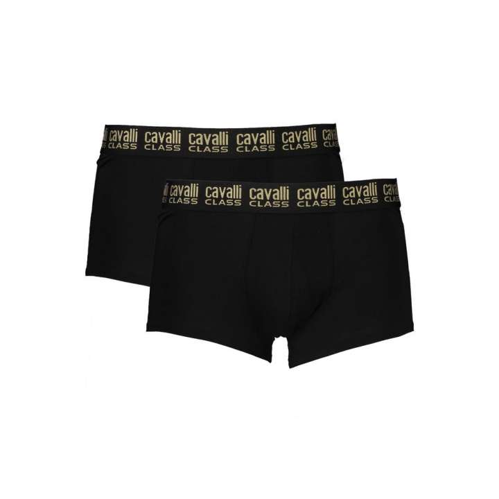 Priser på Cavalli Class Black Cotton Underwear