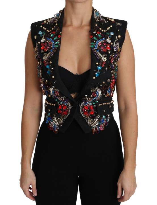 Priser på Dolce & Gabbana Enchanted Sicily Crystal-Embellished Vest