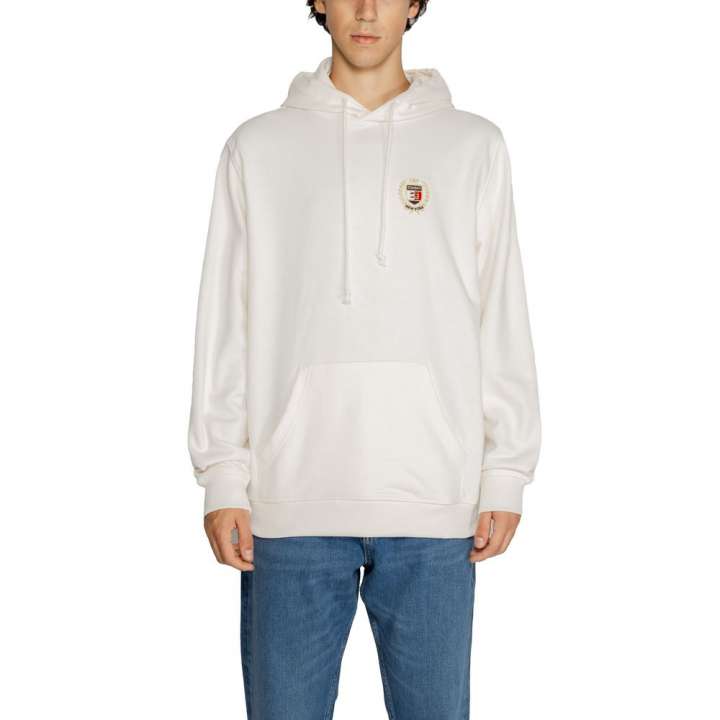 Priser på Tommy Hilfiger Jeans White Cotton Sweater