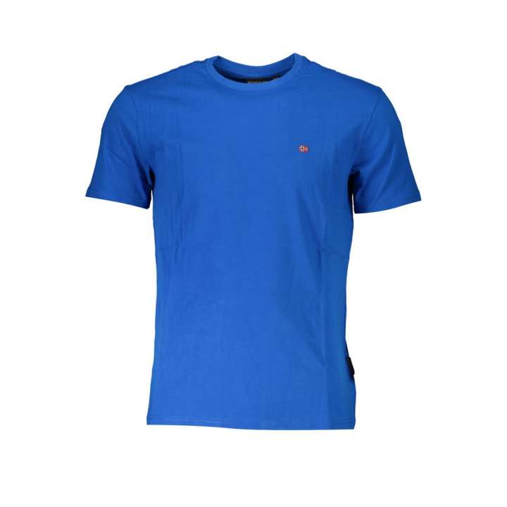 Priser på Napapijri Blue Cotton T-Shirt