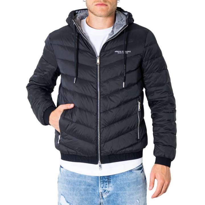 Priser på Armani Exchange Black Polyester Jacket