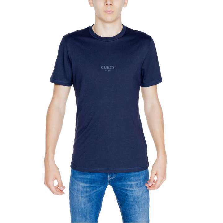 Priser på Guess Blue Cotton T-Shirt