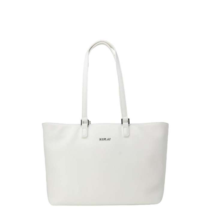 Priser på Replay White Polyethylene Handbag