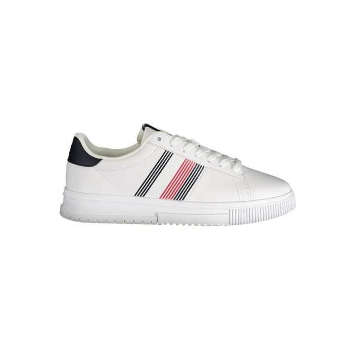 Priser på Tommy Hilfiger White Polyester Sneaker