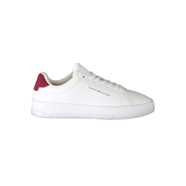 Priser på Tommy Hilfiger White Leather Men Sneaker