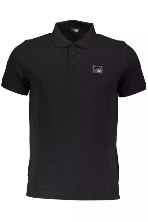 Priser på Cavalli Class Black Cotton Men Polo Shirt