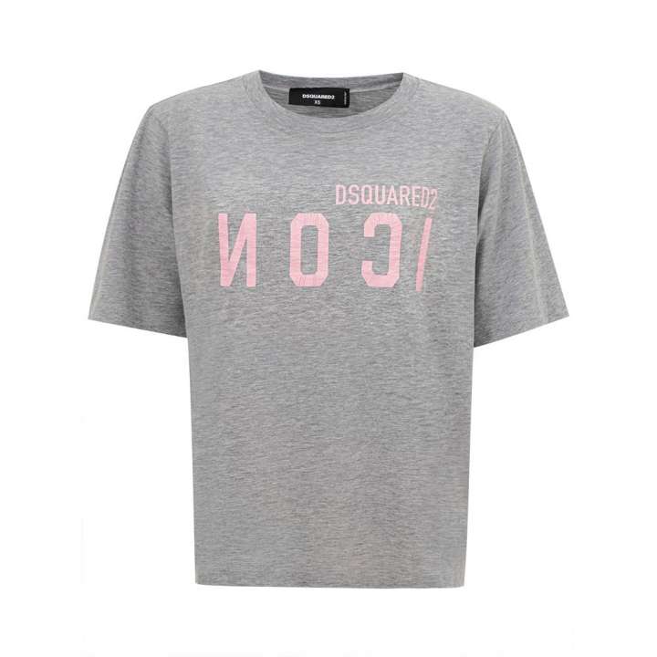 Priser på DsquaredÂ² Elegant Gray Cotton Top for Women