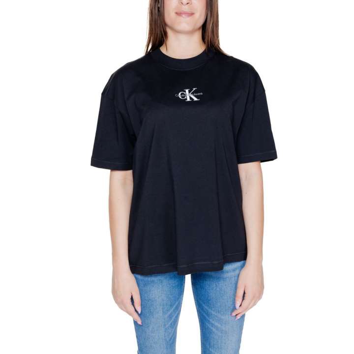 Priser på Calvin Klein Jeans Black Cotton Tops & T-Shirt