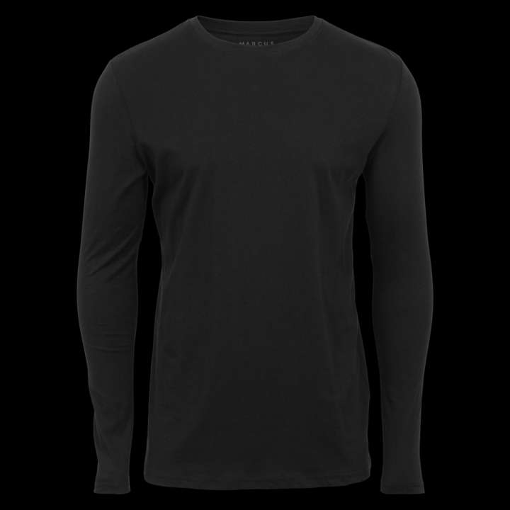 Priser på Marcus Herre Langærmet t-shirt - Black - 2XL