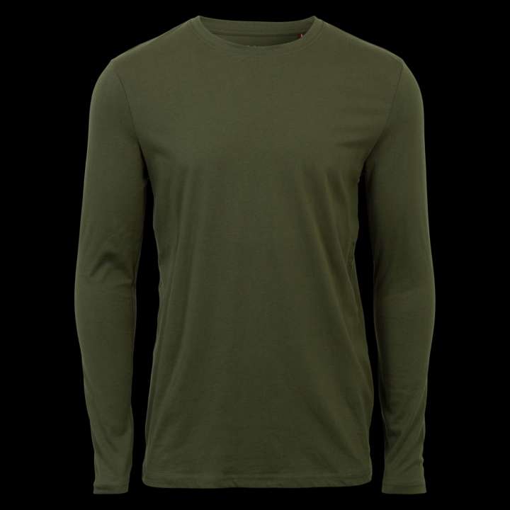 Priser på Marcus Herre Langærmet t-shirt - Deep Olive - XL