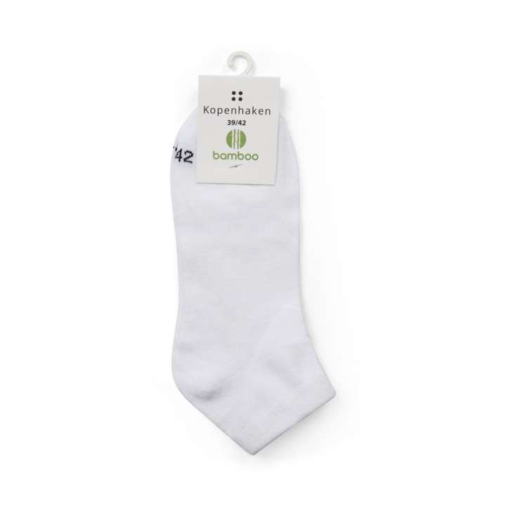 Priser på Kopenhaken Thurø Footies Unisex Strømper - White - 35/38