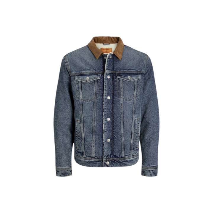 Priser på Jack Jones Blue Cotton Jacket