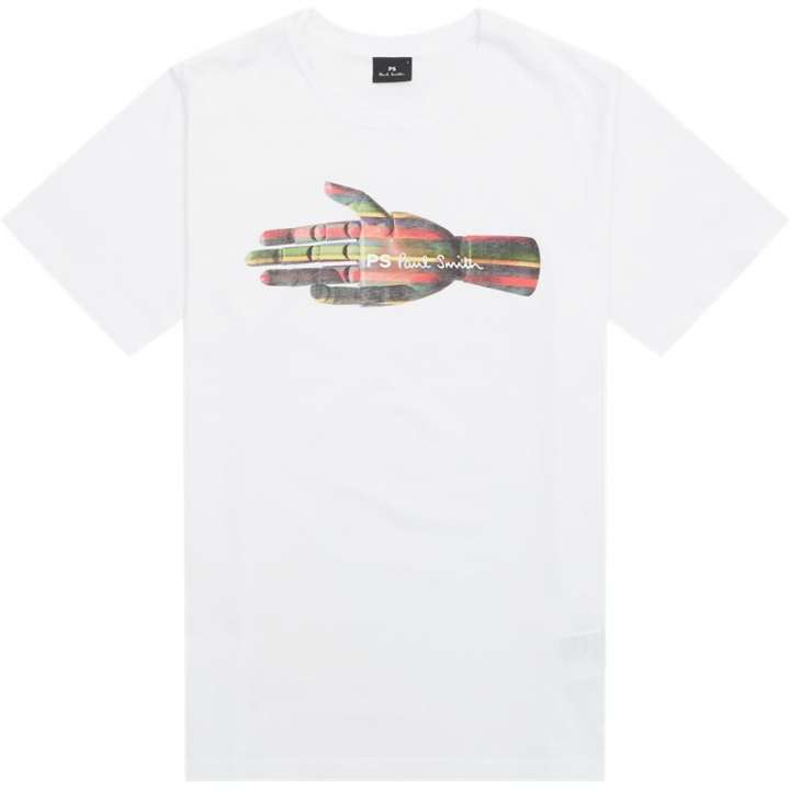 Priser på PS by Paul Smith Regular fit 011R NP4804 T-shirts Hvid