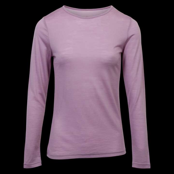 Priser på Panos Emporio Dame Langærmet t-shirt i merinouldmix - PINK DAWN - XS