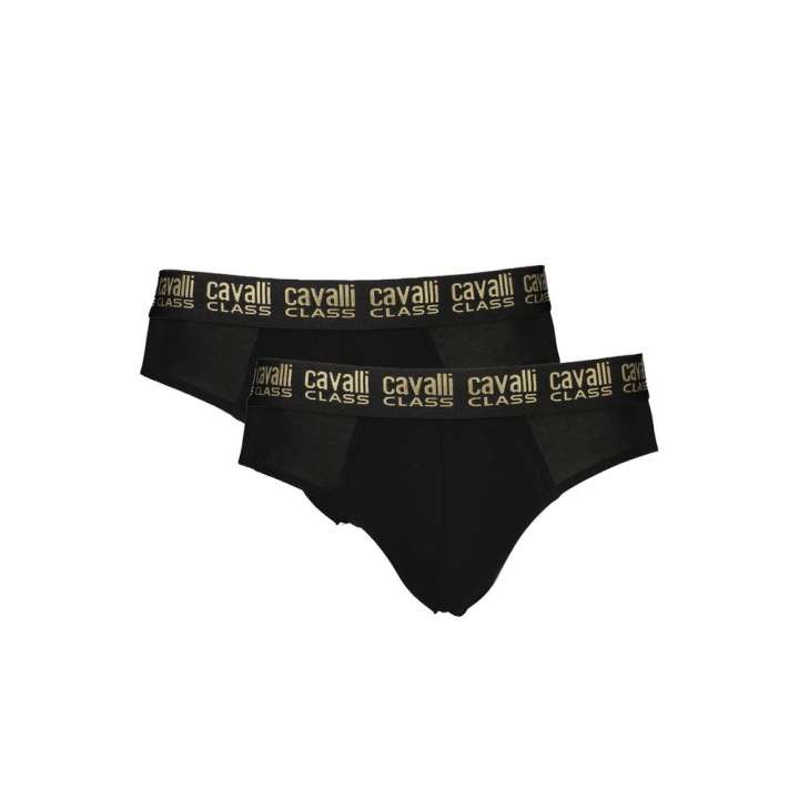 Priser på Cavalli Class Black Cotton Underwear