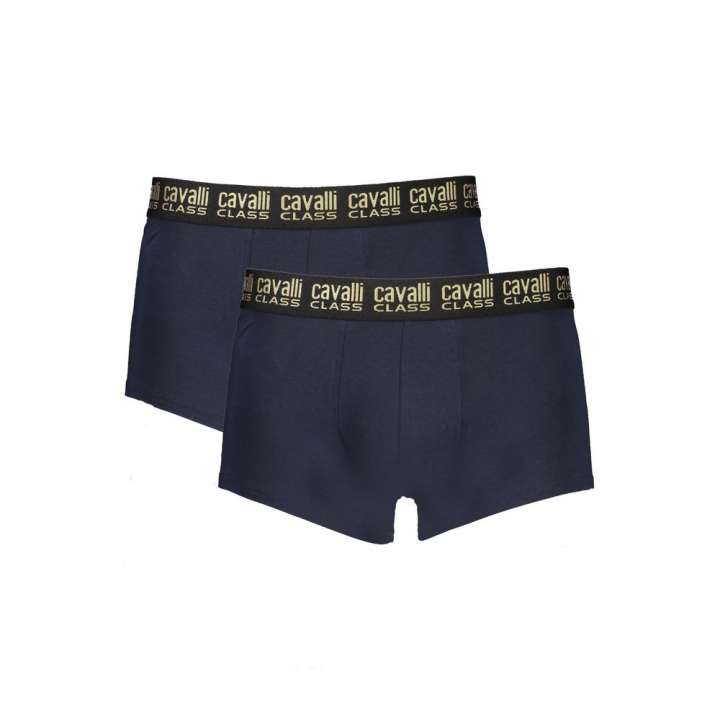 Priser på Cavalli Class Blue Cotton Underwear