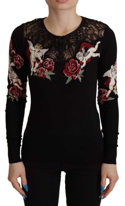 Priser på Dolce & Gabbana Embroidered Angel Cardigan Sweater