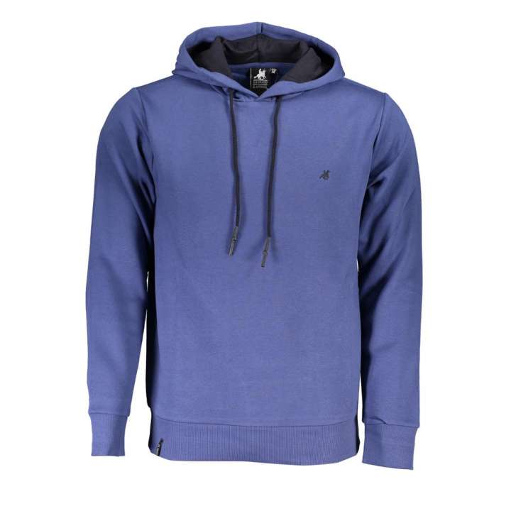 Priser på U.S. Grand Polo Elegant Long Sleeve Hooded Sweatshirt in Blue