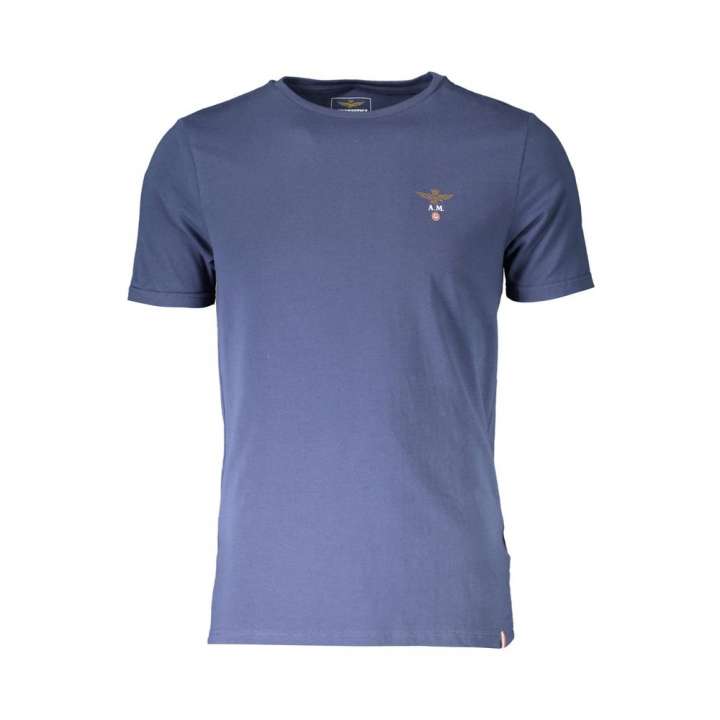 Priser på Aeronautica Militare Blue Cotton T-Shirt