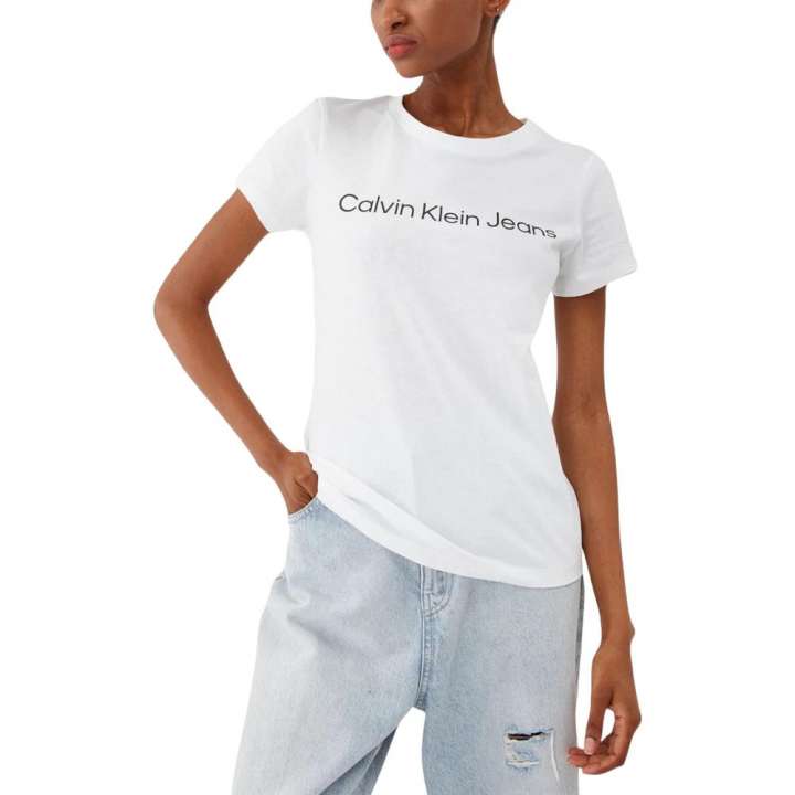 Priser på Calvin Klein Jeans White Cotton Tops & T-Shirt