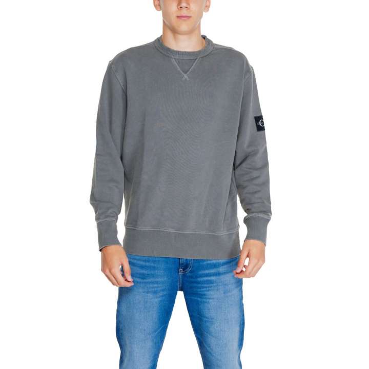 Priser på Calvin Klein Jeans Gray Cotton Rigenerato Sweater