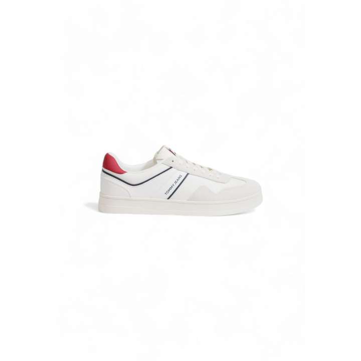 Priser på Tommy Hilfiger Jeans White Suede Sneaker