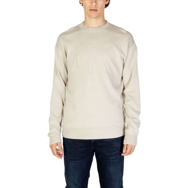 Priser på Calvin Klein Jeans Beige Organic Cotton Sweater