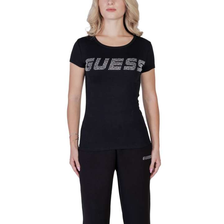 Priser på Guess Active Black Cotton Tops & T-Shirt