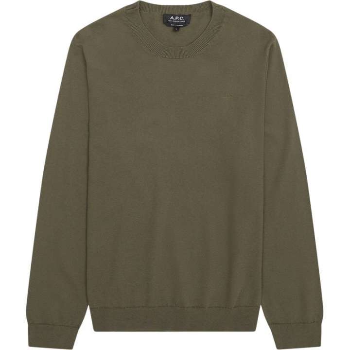 Priser på A.P.C Regular fit COHHFS H23285 PULL MATT Strik Khaki