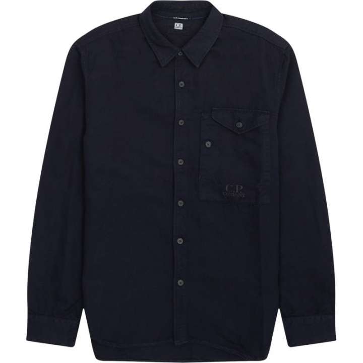 Priser på C.P. Company Cotton Linen Skjorte Navy