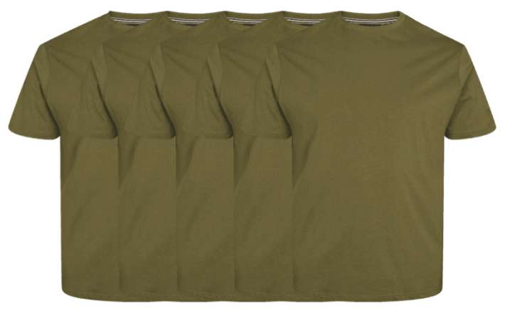 Priser på North 56°4 5-pack T-shirt 99010 0660-5x-large