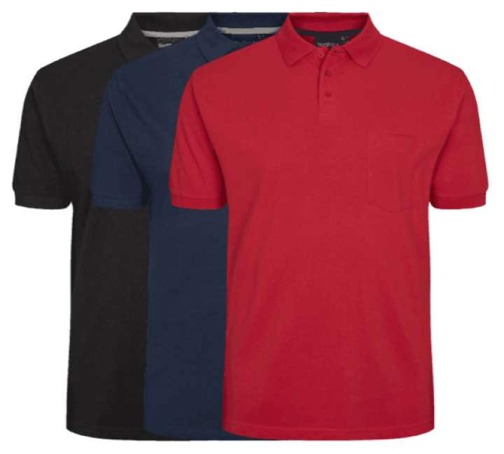 Priser på North 56°4 3-pack Polo 99011 Mix-6x-large