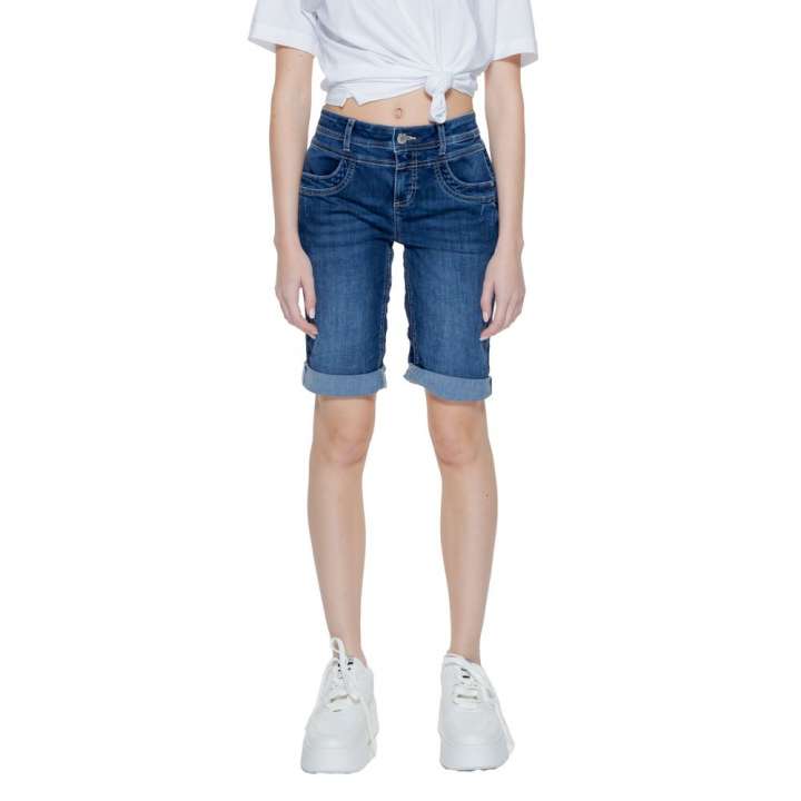 Priser på Street One Blue Cotton Short