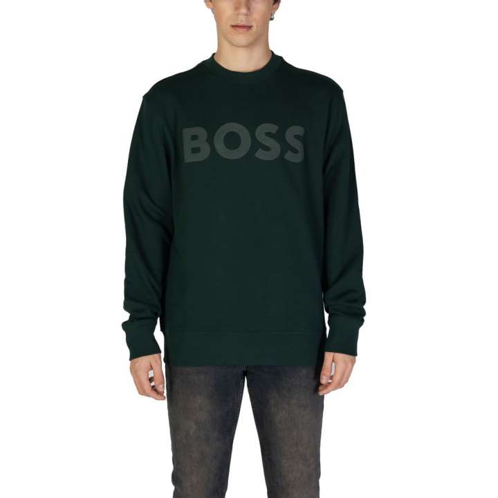 Priser på Hugo Boss Green Cotton Sweater