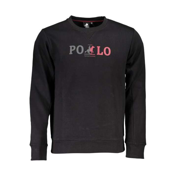 Priser på U.S. Grand Polo Chic Crew Neck Fleece Sweatshirt in Black