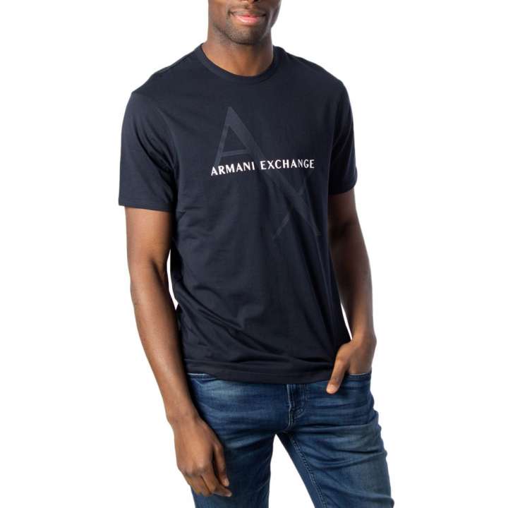 Priser på Armani Exchange Blue Cotton T-Shirt