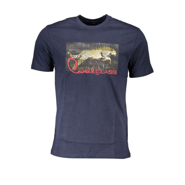 Priser på Cavalli Class Blue Cotton T-Shirt