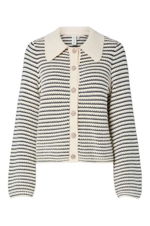 Priser på Y.A.S - Cardigan - Yas Fanto Ls Knit Cardigan S. - Gardenia