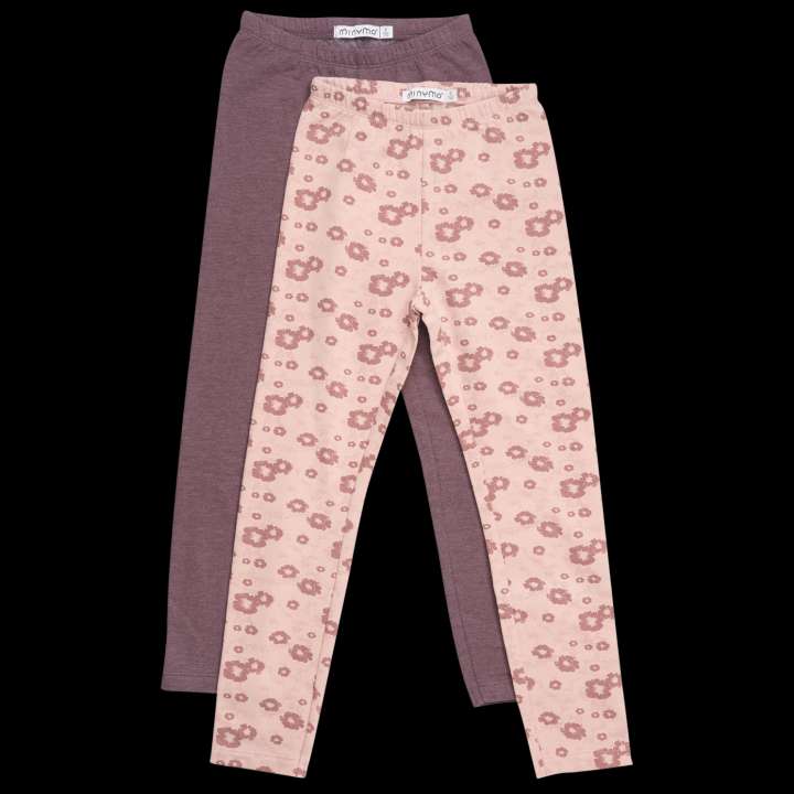 Priser på Minymo Pige Leggings - Misty Rose - 86