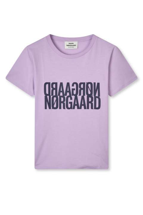 Priser på Mads Nørgaard - T-shirt - Single Organic Trenda P Tee - Orchid Petal