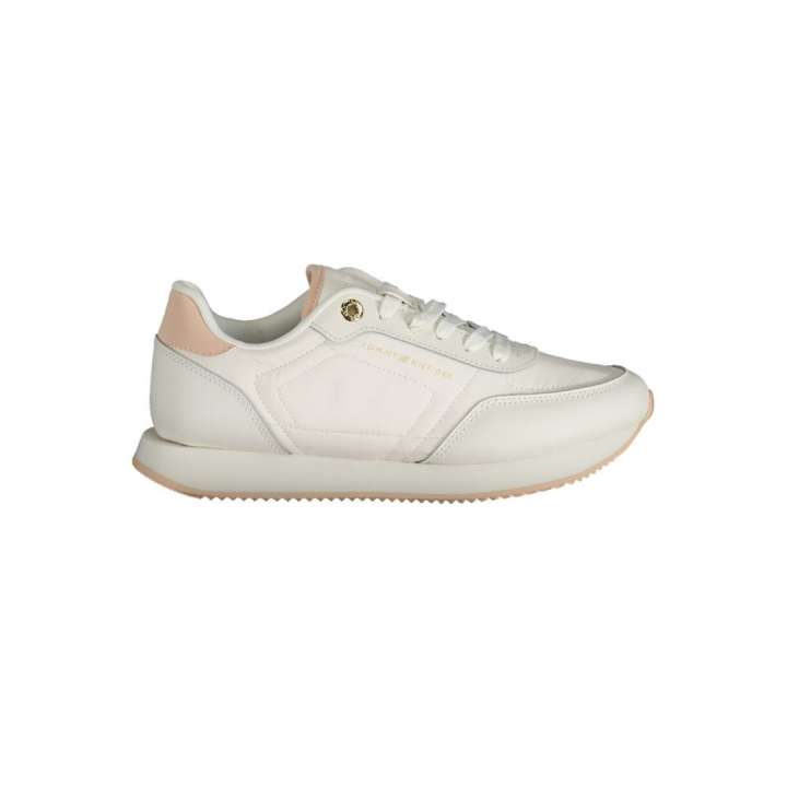 Priser på Tommy Hilfiger White Polyester Sneaker