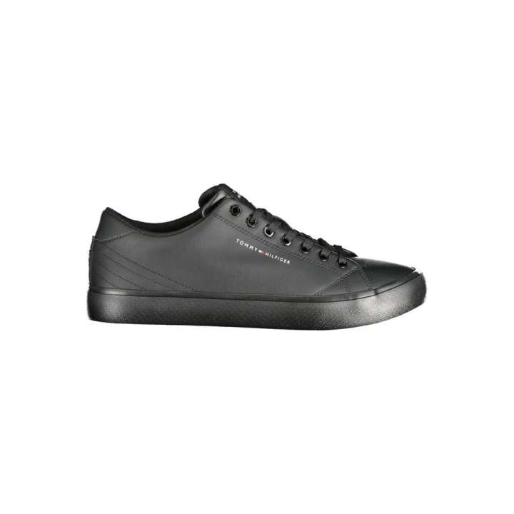 Priser på Tommy Hilfiger Black Polyester Sneaker